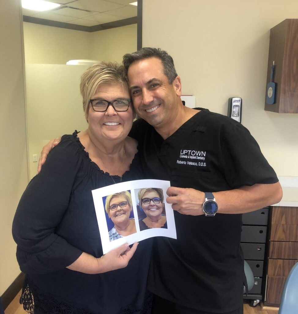 uptowncosmeticimplantdentistry right cosmetic surgeon with client